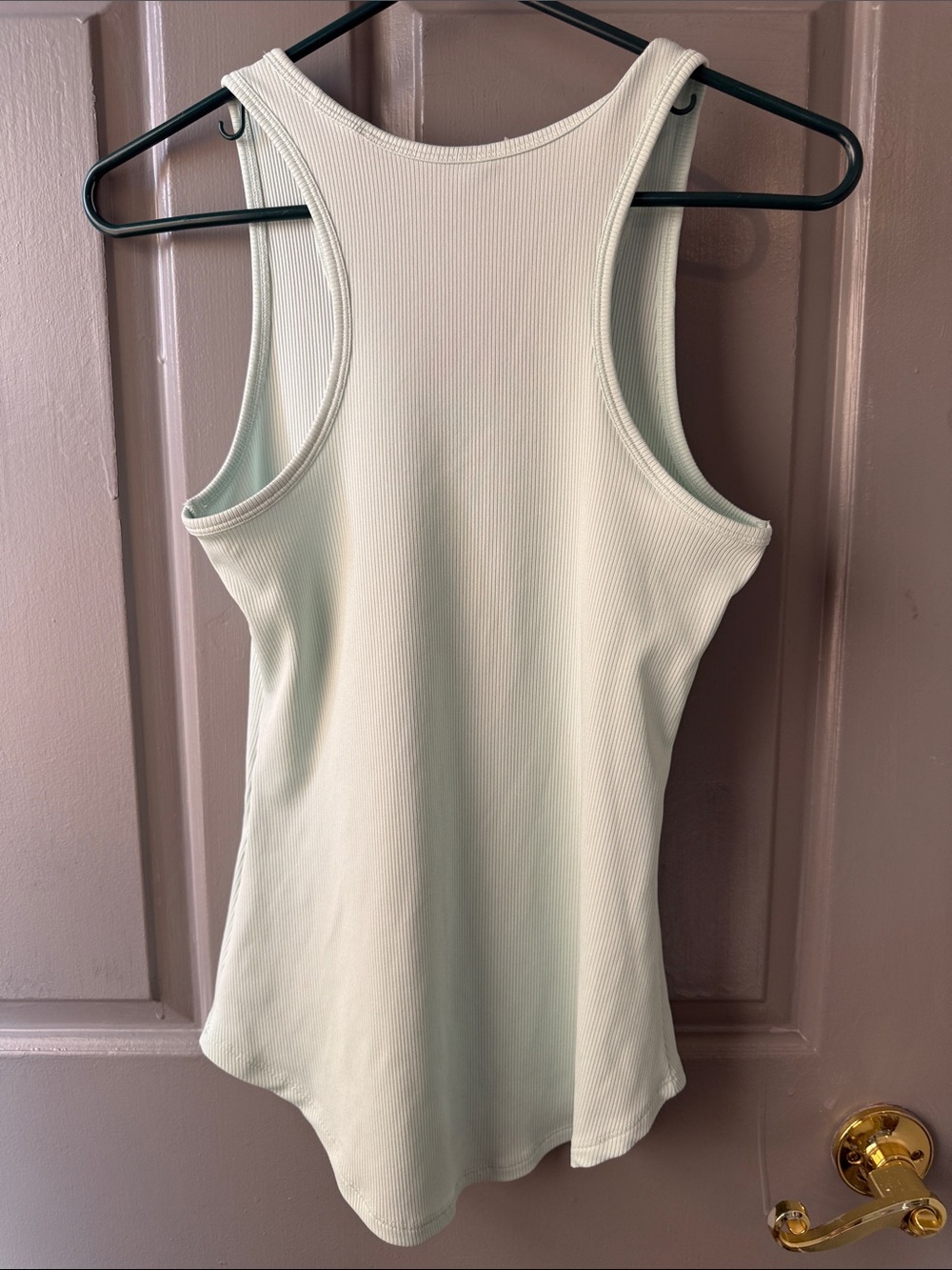Under Armour Women's Ribbed Scoop Tank Top - Mint Green - Picture 4 of 4
